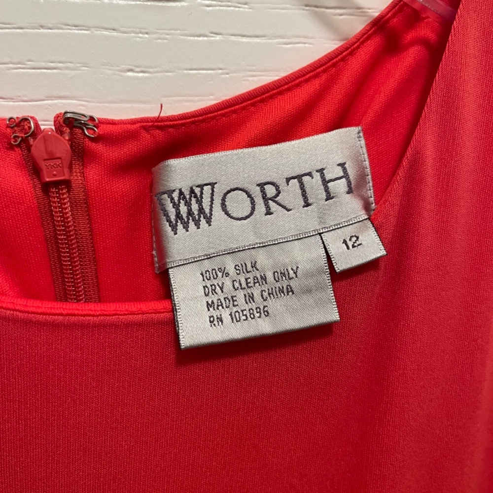 Worth Red dress - Picture 2 of 4